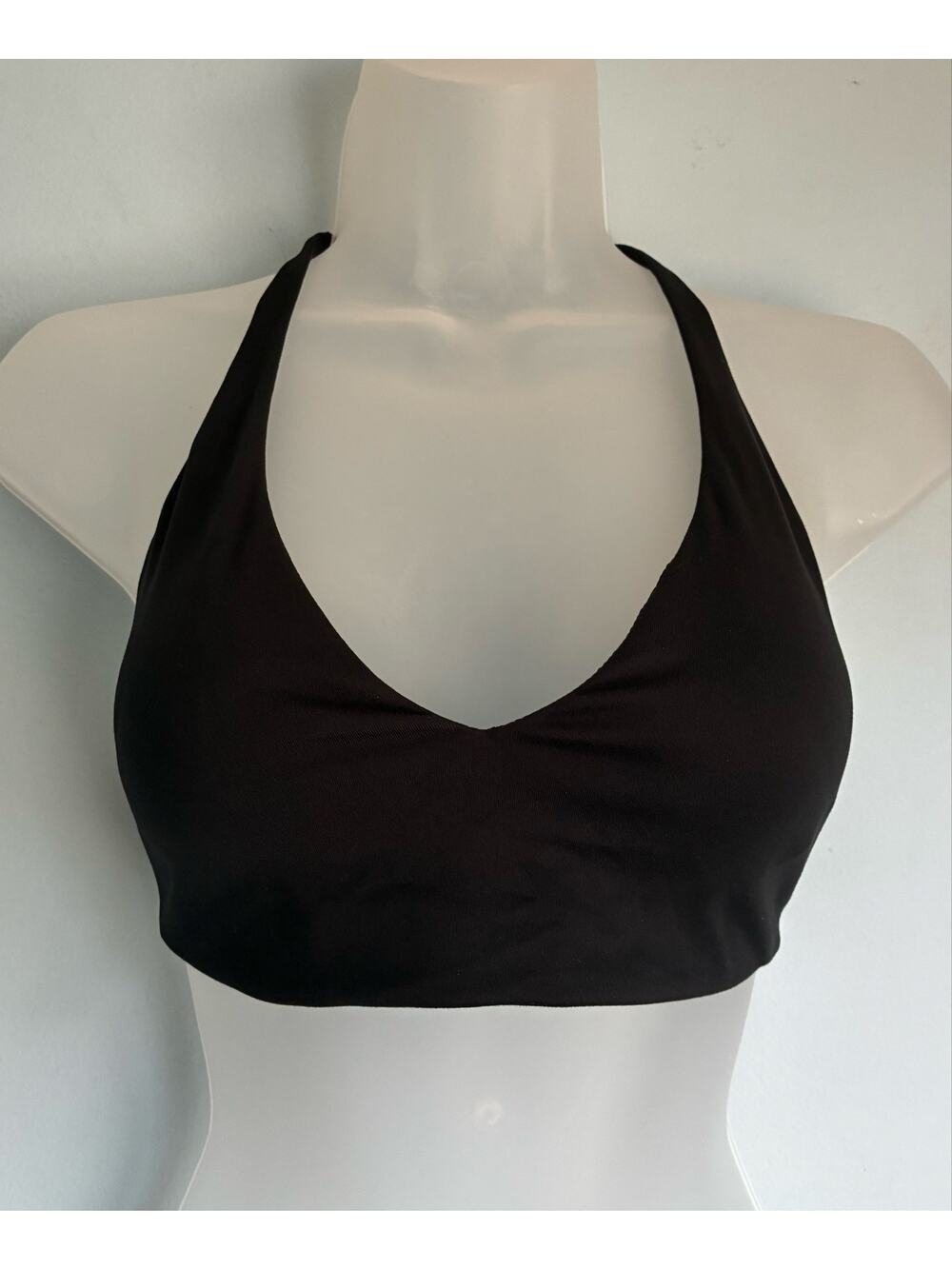 Victoria's Secret Bralette T-Back Triangle Top Black Medium NWOT Casual